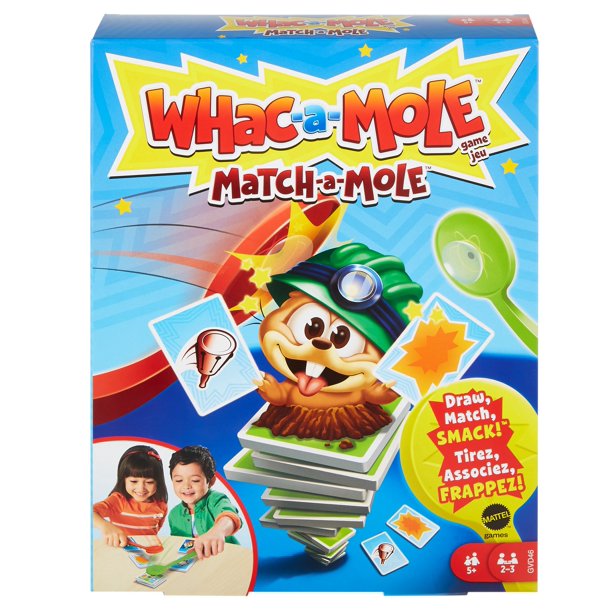 Whac A Mole Match A Mole Kids Card Game With Mole Smackers For 5 Year Old Up Walmart Com