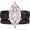 Black and Rose Gold, variant on Marquise Cut Silicone Ring Set for Women, Stackable 2-Ring Set, 14×7 mm Marquise Cut CZ | Patent-Pending Design - GlowStone Collection