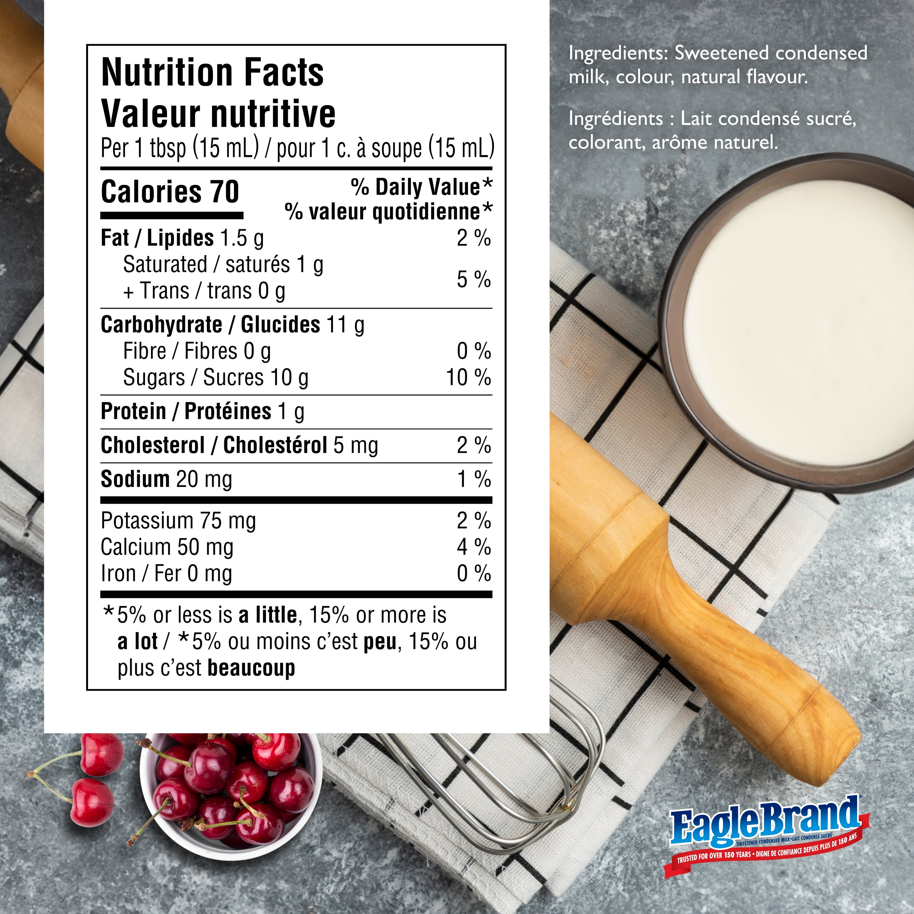 Lait concentré sucré Eagle Brand, Dulce De Leche, 300 ml 300 ml