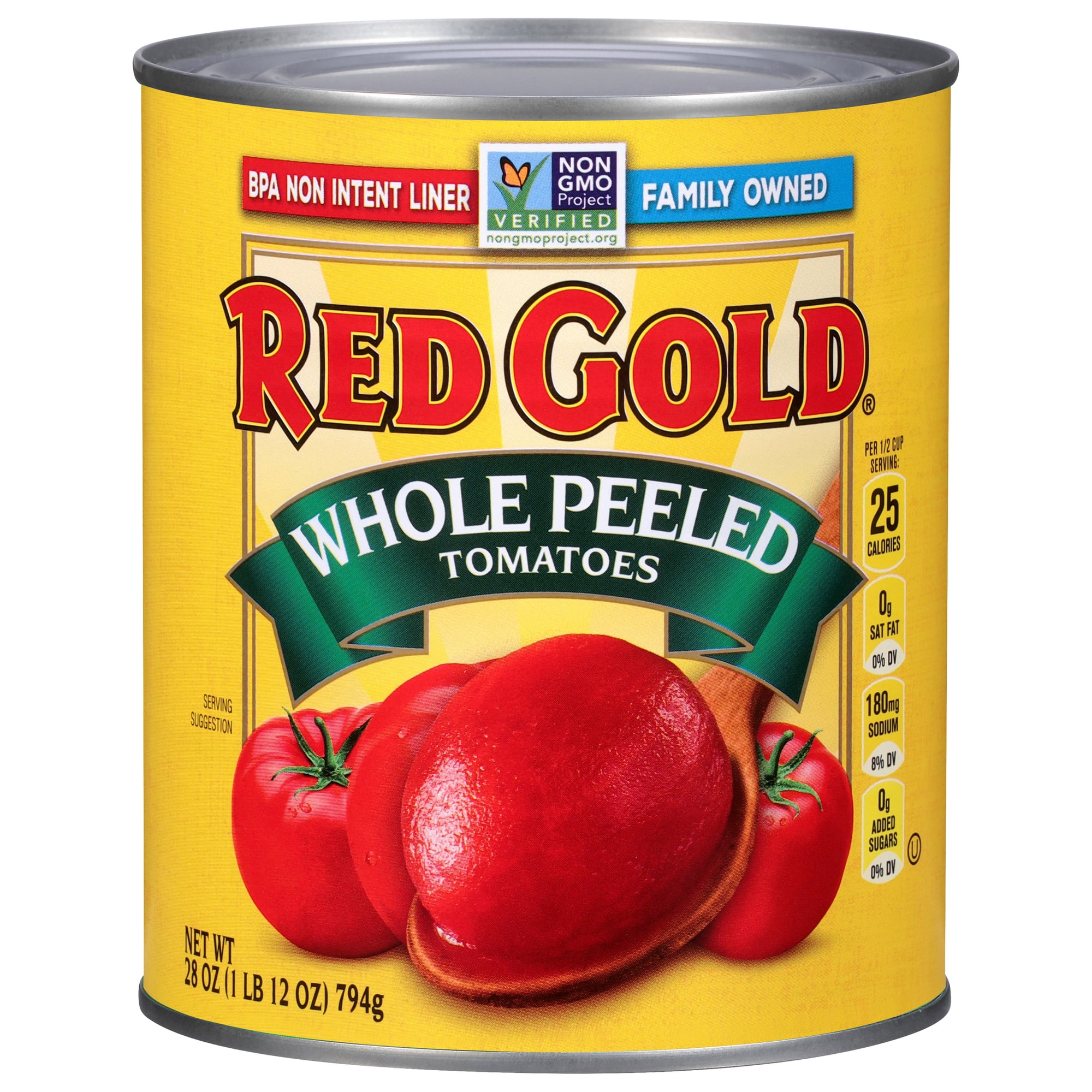 Red Gold Whole Peeled Tomatoes, 28 oz Can