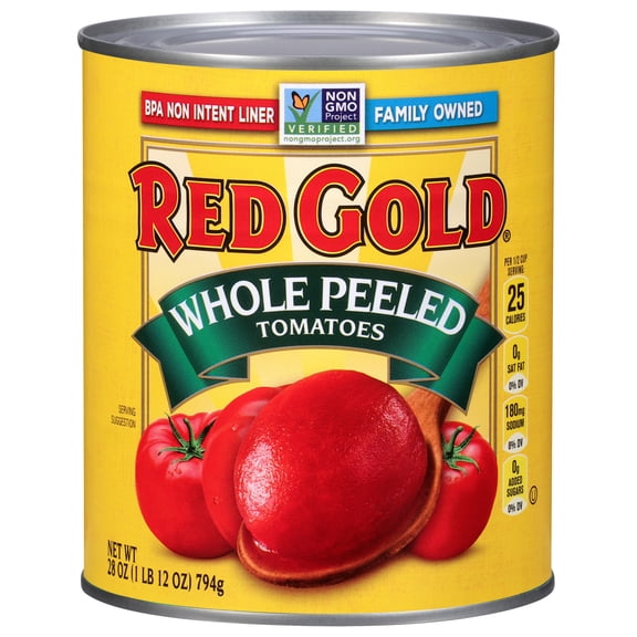 Red Gold Whole Peeled Tomatoes, 28 oz Can