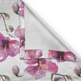 thumbnail image 6 of Ambesonne Watercolor Grommet Curtain, Orchids Feng Shui, 50" x 63", Pale Orange Fuchsia, 6 of 6