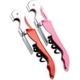 thumbnail image 1 of 2 Packs Wine Bottle Opener, Professional Waiter's Corkscrew Wine Opener Set, Wine Key for Restaurant Waiters, Sommelier Bartender (Red and Pink), 1 of 8