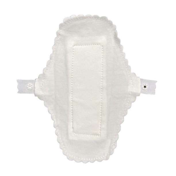 Almohadillas finas de algodón reutilizables para niñas Almohadillas sanitarias suaves de tela menstrual (encaje A)