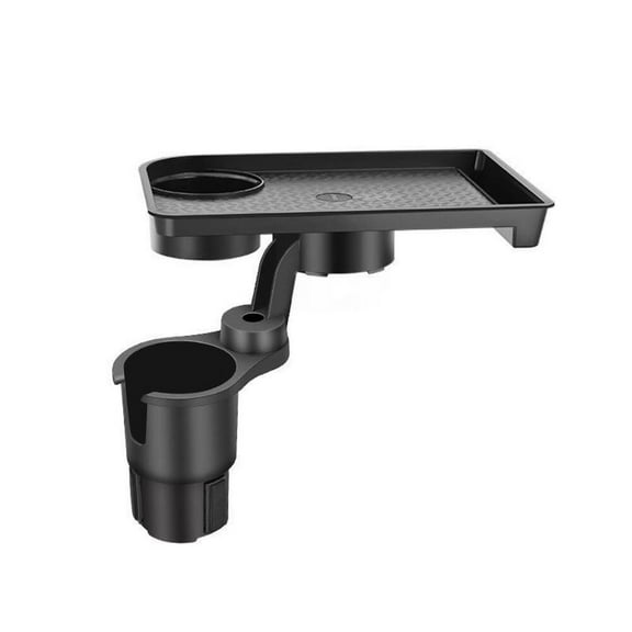 Car Cup Holder Tray Rotating Adjustable Dual Cup Organizer