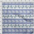thumbnail image 2 of oneOone Tissu en Coton Flex Rayé/éléphant & Imprimé Ikat Cheval BTY 40 Pouces de Large, 2 of 3