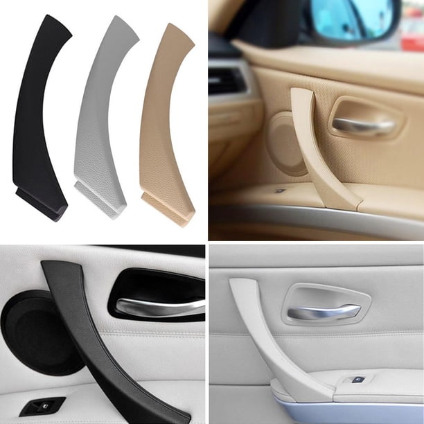 Cubierta embellecedora para tirar de la manija del panel de la puerta interior del lado derecho para BMW E90 E91 gris Sywqhk Accesorios para autos y motos