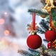 thumbnail image 5 of ¡Gran Ahorro!, Árbol de Navidad de terciopelo colgante con adornos colgantes de bolas navideñas Akmoler, 5 of 6