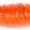 Fire Orange Crawfish, variant on Johnson Original Beetle Spin Fishing Lure, White Red Dot, 1.5 in