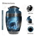thumbnail image 2 of SUBSH Elephant Urn-Large Urn- Cremation Memorial - Cremation Companion Urns - Cremation Urn for Ashes - Burial Urns for Human Ashes Adult Male, 2 of 2