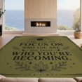 thumbnail image 2 of Design&I 8'x10' Washable Area Rug Olive Green Celestial Inspirations Decorative Mystical Moon and Stars Design for Living Room, Family Extra Large Skid-Resistant Low Profile, 2 of 7