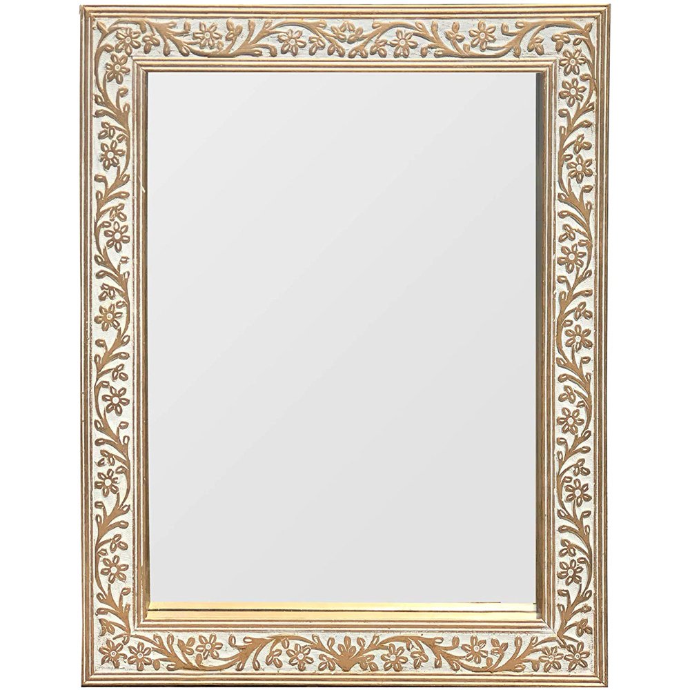 DecorShore 30 x 24 in Genuine HandCarved Mango Wood Rectangular Wall