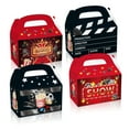 thumbnail image 4 of 24 Pack Party Favor Boxes, Movie Night Gift Treat Bags, Theater Theme Gable Boxes for Birthday Decorations Supplies Favors,Dessert Goodies Bulk Red&Black Box, 4 of 8