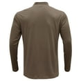thumbnail image 4 of PMVFHDE Long Sleeve Shirts For Men Summer Casual Solid Color Stand Collar Zipper Placket Blouse Comfortable Daily Top, 4 of 6
