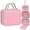 3. Pink, variant on ideaTech Travel Toiletry Bag for Women, Portable Hanging Organizer with Generous Space for Toiletries and Cosmetics, Makeup Bag Travel Accessories