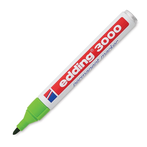 Edding Permanent Marker - Light Green, 3000, Bullet Nib