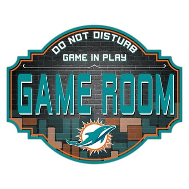 Miami Dolphins 12'' Game Room Tavern Sign