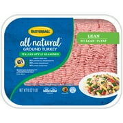 Butterball All Natural 91%/9% Lean Ground Turkey, Italian Style Seasoned, 1 lb.