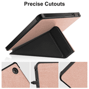 For Kobo Sage 2021 Released 8 E-Reader, Soft TPU Matte Back Cover, Slim Smart Folio Cover with Magnetic Closure and Stand - Rose Gold