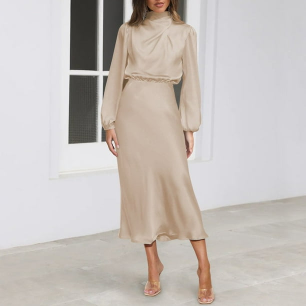 Beige office dress discount