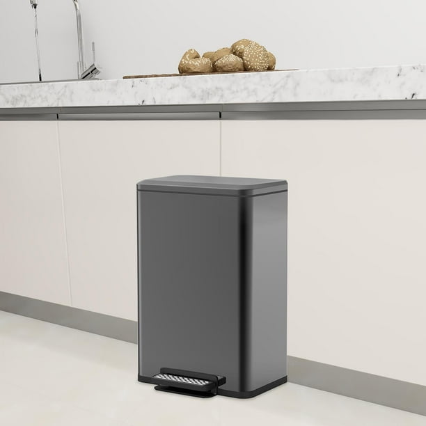 UBesGoo 30L / 7.9 Gallon Stainless Steel Trash Can Step ...