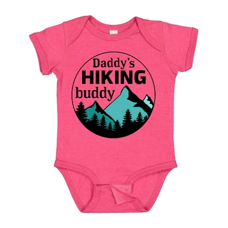 

Inktastic Daddy s Hiking Buddy with Mountains and Trees Gift Baby Boy or Baby Girl Bodysuit