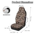 thumbnail image 6 of POLERO Elastic High Back Car Seat Cover for Interior Accessories, Polyester Fabric Washable Durable Car Seat Covers, Hunting Camo Leaf Pattern, 6 of 12