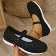 thumbnail image 6 of Mary Jane Sneakers, Women Shoes Slip On, Orthopedic Shoes for Women, Confort Mary Jane Flats Orthopedic Shoes Women's,Breathable Slip-On Light Weight Comfort Orthotic Casual Walking Shoes, Black 6, 6 of 9