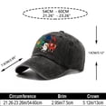 thumbnail image 6 of North America Soccer Mascot Hat USA Canada Mexico Football Fan BaseballHat Unisex, 6 of 6