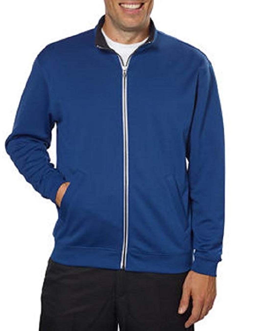 Pebble Beach Mens Full Zip Jacket - Dark Blue(Medium) - Walmart.com