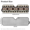 thumbnail image 7 of Yuyamidu Aztec Tribal Windshield Sun Visor Foldable Sunshade Gemoetric Car Sun Shield for 2007-2018 Jeep Wrangler JK JKU & 1997-2006 Jeep Wrangler TJ LJ, 7 of 7