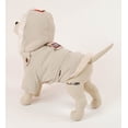 thumbnail image 2 of EGR DR ALA 12 12" Alaskan Dog Coat with Faux Fur-Lined Hood in Cream, 2 of 3