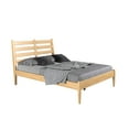 thumbnail image 3 of Camaflexi 58.11"W Mid-Century Wood Full Size Slat Bed Oak Finish, 3 of 10