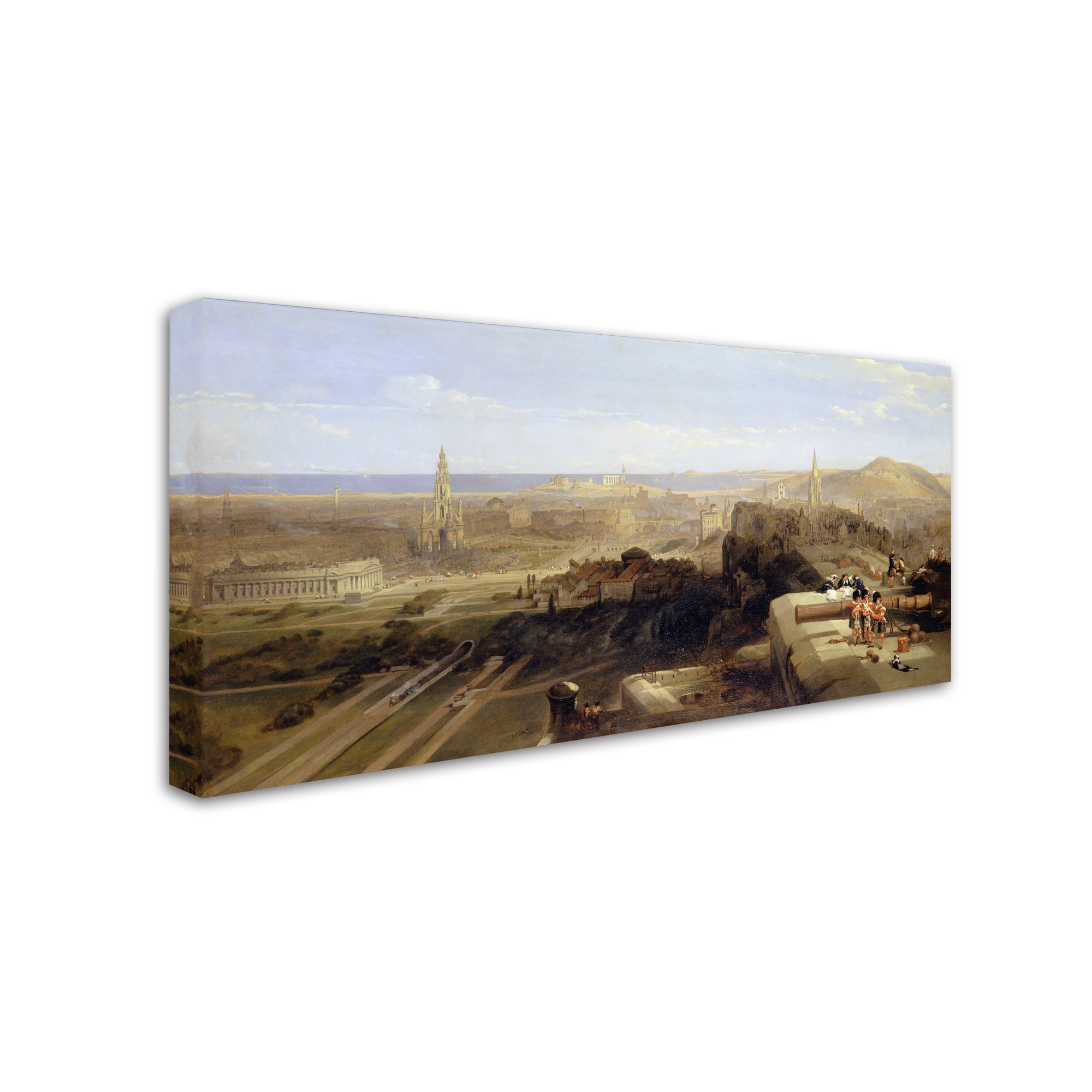 David Roberts 'Edinburgh From The Castle' Canvas Art