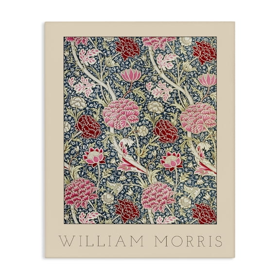 Stupell Industries Ornate Intertwined Flower Classic Canvas Wall Art, design by Lil' Rue
