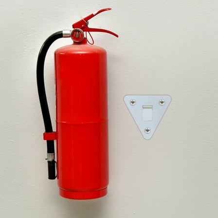 COOPHYA Fire Extinguisher Mounting Brackets Metal Silver 5Pcs