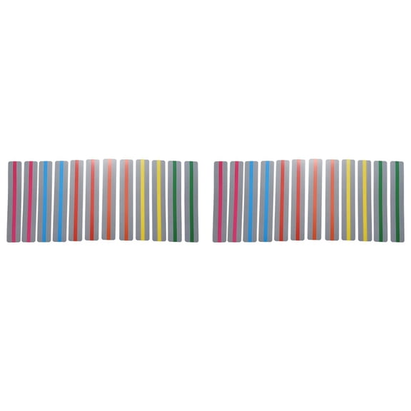 24Pcs Guided Reading Strips Highlight Strips Colored Overlay Bookmarks Help with Dyslexia Teacher Supply Assistant