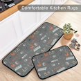 thumbnail image 5 of SKYSONIC Doodle Rock Music Kitchen Mats Set of 2 Guitar Piano Anti Fatigue Floor Runner Rug Non Slip Comfort Mat 19.7x27.6 Inch + 19.7x47.2 Inch for Living Room Laundry Room Hallway, 5 of 7