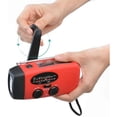 thumbnail image 2 of Comtervi Radio Solaire avec Manivelle Dynamo Lampe de Poche LED Banque d'Alimentation d'Urgence, 2 of 8