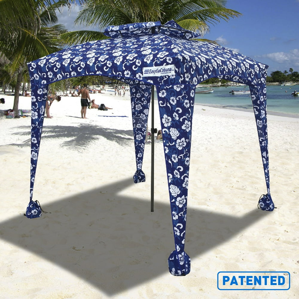 EasyGo Cabana 6’ X 6’ Beach Umbrella & Sports Cabana - Lightweight and ...