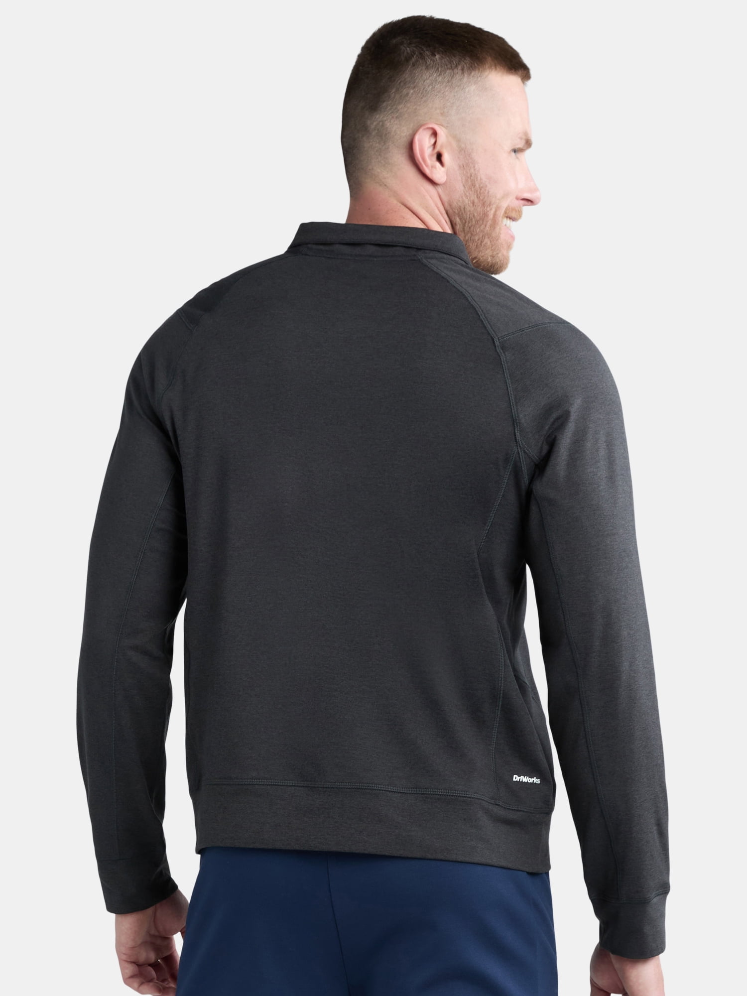 Athletic Works Men's and Big Men's ButterCore Soft Quarter-Zip Pullover Shirt, Sizes S-3XL