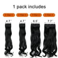 thumbnail image 3 of 4Pcs Curly Weave Clip in Hair Extensions, Hair Pieces with 11 Clips, 24 inch Wavy Hairpieces for Women Beauty and Fashion- Ash Blonde Mix Bleach Blonde 280g Per Set, 3 of 6