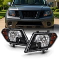 thumbnail image 6 of AKKON - Fits 2009-2021 Frontier Extended Crew Cab Pickup Truck [Halogen Style] Black Headlights w/ Amber Side Signal Pair, 6 of 6