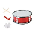 thumbnail image 3 of 14 en Snare Drum Instrumentos musicales profesionales con guantes Instrumento de percusión Baterías musicales para adultos Niños Regalos de vacaciones Tambor de resorte de 14 pulgadas, 3 of 7