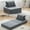 Dark Gray-1PCS, variant on HNEBC Convertible Folding Sofa Bed with Pillows, Twin Size Sleeper Chair Floor & Futon Couch, Folding Sleeping Mattress for Living Room/Guest/Home Apartment/Loft/Dorm/Home Office (Light Gray, 1 PCS)