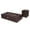 Brown, variant on VENTOPYR 56''Outdoor Propane Rectangle Fire Pit Table,Concrete Fire Pit with Tank and Windproof Glass