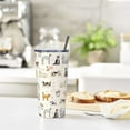 thumbnail image 6 of Cute Dogs Doodle Style 20oz Travel Tumbler With Lid And Straw, Stainless Steel Tumblers Insulated Coffee Cup Mug Gift For Men Women, 6 of 6