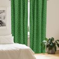 thumbnail image 3 of Ambesonne Irish Window Curtains, Kiss Me I'm Irish Humor, Each 28" W x 63" L, Lime Green Green, 3 of 5