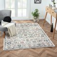 thumbnail image 2 of Bellamy Multicolored Traditional Floral High-Low Plush Polyester Blend Area Rug, 2 of 8