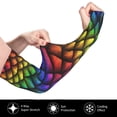 thumbnail image 2 of Kdxio Dragon Scales Print UV Sun Protection Arm Sleeves - Tattoo Cover Up - Basketball Arm Sleeve UPF 50 Cooling for Men Women, 2 of 7